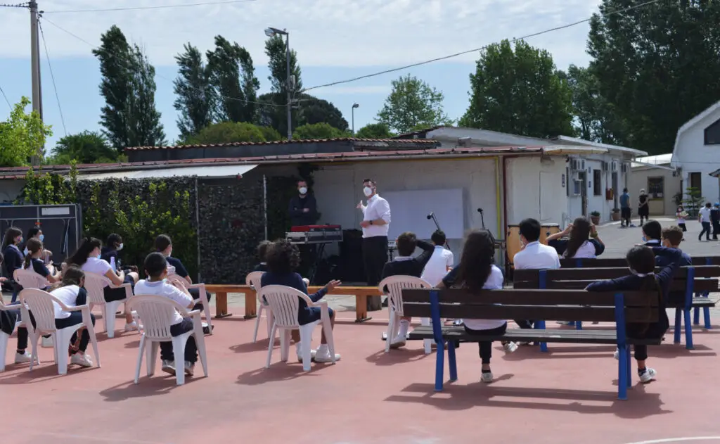 Dave Morecroft presenting a Match&Fuse workshop in Italy.